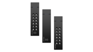3 Produktbilder Safe-O-Tronic LSW,  Frontalansicht, mit und ohne RFID, Mit und ohne PIN-Pad