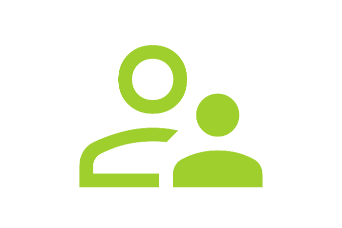zwei Personen Icon, symbolisch für die Assistenz der SSF Geschäftsführung